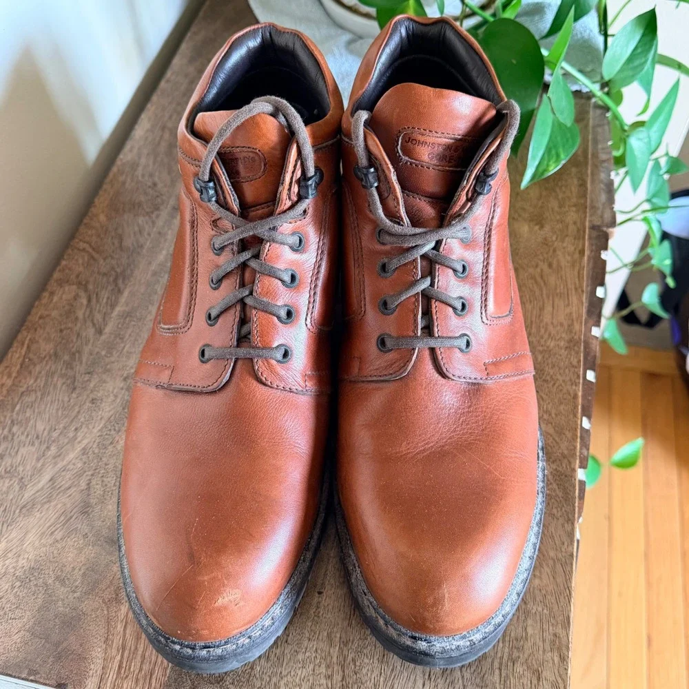 Johnston & Murphy‎ Passport Gore-Tex Waterproof Boots Mens 12M Brown Leather